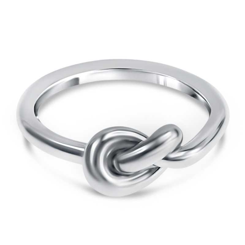 Silver Knot Ring Woman By The Online Belgian Jewelry Art'emi