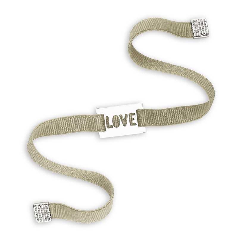 Bracelet médaille love femme