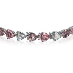 Women's pink crystal Swarovski choker necklace