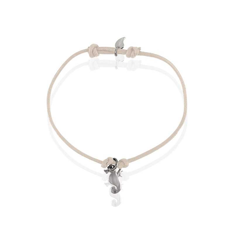 Bracelet hippocampe argent femme