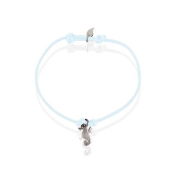 Bracelet hippocampe argent femme