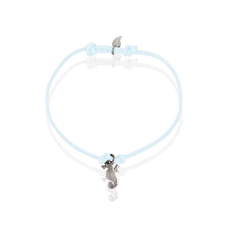 Bracelet hippocampe argent femme