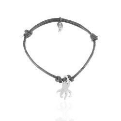 Silver octopus bracelet woman